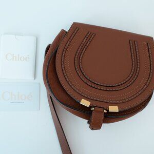 Chloe Small Marcie  Saddle Bag in Grained Leather